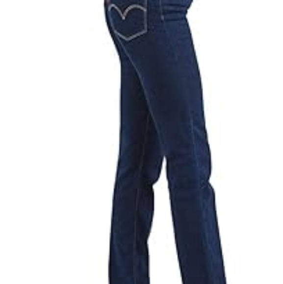 Levi High Rise Straight Leg Jeans (worn once!) - Picture 2 of 7